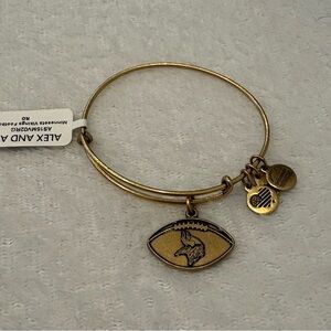 Alex and Ani Rose Gold NFL Minnesota Vikings Charm Bracelet